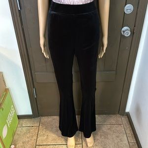 Wild Honey velvet bell bottom. Elastic waist